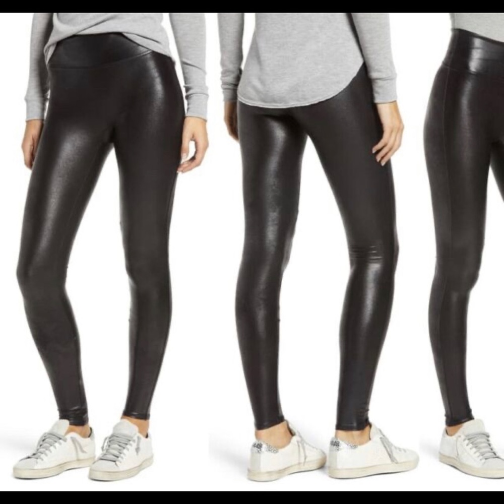 Spanx faux leather leggings